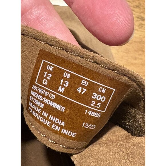 CLARKS Litton Mule Clogs Oakwood Suede Casual Preppy Boho Size 13 - Picture 7 of 8